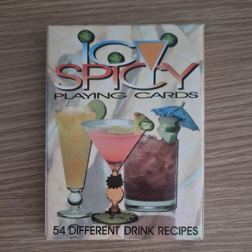 Spicy Playing Cards with Drink Recipes